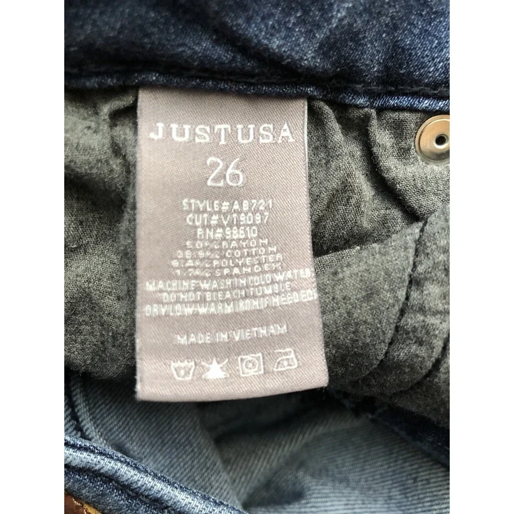 Just USA Jeans Womens 26 Blue‎ Jegging Medium Wash Denim Stretch Casual Pants